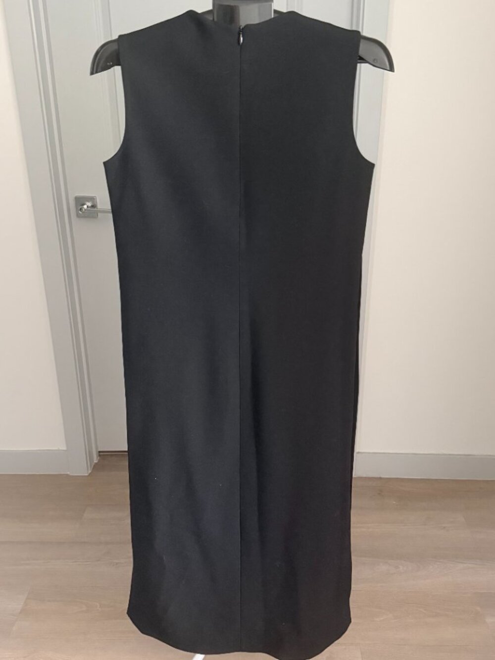 NWT Zara Womens Black Lined Tunic Sz M MInamalist City Chic Classic Side Slits - Picture 2 of 9